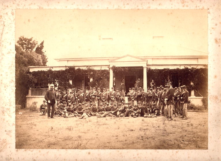 Macquarie Field House in 1866 when it was home to the Cadet corps